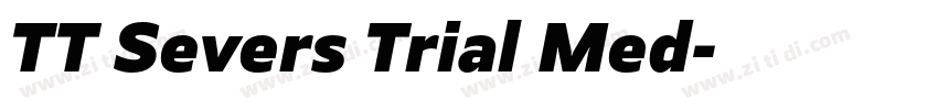 TT Severs Trial Med字体转换